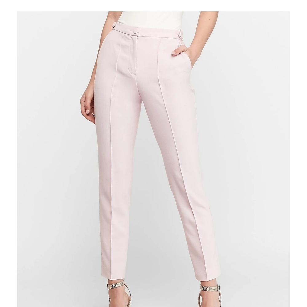 EXPRESS light pink high rise ankle pant
